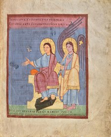 Christ and Saint Michael, shortly after 1053. Creator: Unknown.