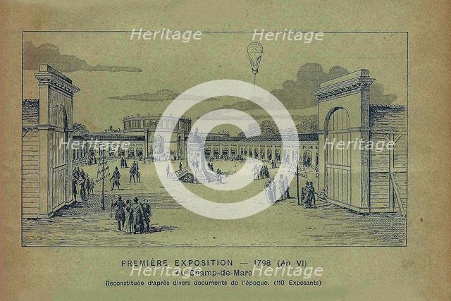 Exposition des produits de l'industrie française, Paris, 1798 (From Bon Marché) , 1900. Creator: Anonymous.