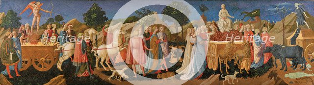 The Triumphs of Love, Chastity, and Death, c. 1450. Artist: Pesellino, Francesco di Stefano (1422-1457)