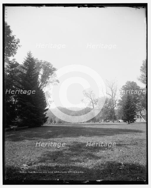 The Mansion and grounds, Mt. Vernon, c1901. Creator: Unknown.
