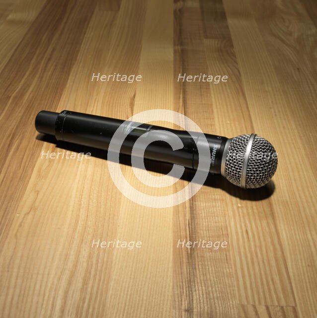 Cordless microphone used by Rakim to record The 18th Letter, 1997. Creator: Shure.