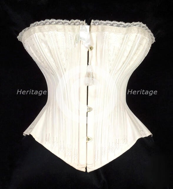 Wedding Corset, British, 1874. Creator: W.S. Thomson & Company.