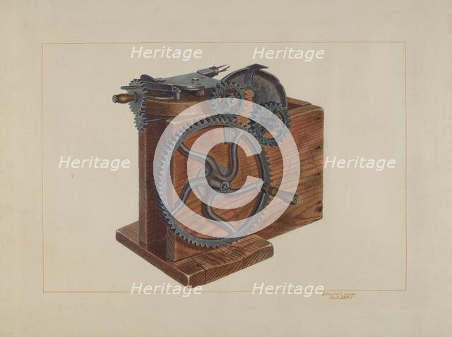 Fruit Slicer, c. 1938. Creator: Edward L Loper.