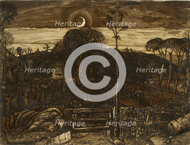 Late Twilight, 1825. Artist: Samuel Palmer.