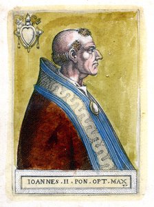 Pope John II (d535), c19th century. Artist: Unknown