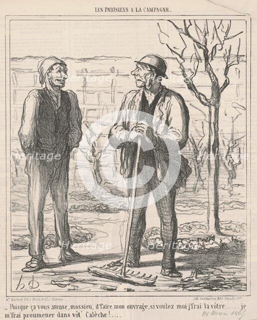 Pisque ca vous amuse ..., 19th century. Creator: Honore Daumier.