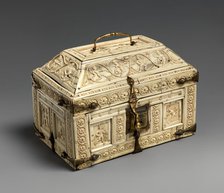 Casket with Warriors and Dancers, Byzantine, 11th century. Creator: Unknown.