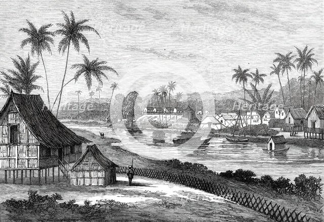 The Expedition against the Malays: View of the Encampment, Bandar Bahru...1876. Creator: Unknown.