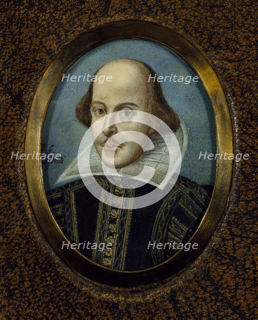 Portrait of William Shakespeare (1564-1616), ca 1865. Artist: Rossetti, Dante Gabriel (1828-1882)