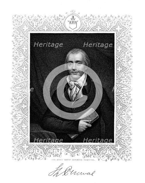 Spencer Perceval, British statesman and Prime Minister, 19th century.Artist: C Picart