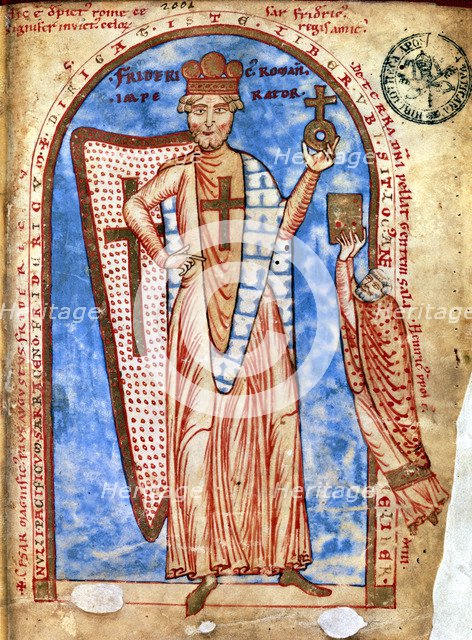 Frederick I, Barbarossa, 12th century Holy Roman Emperor, 13th century. Artist: Anon