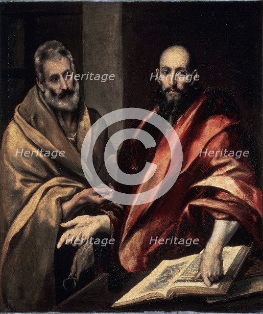 'The Apostles St. Peter and St. Paul', 1587-1592.  Artist: El Greco