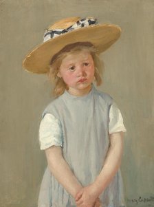 Child in a Straw Hat, c. 1886. Creator: Mary Cassatt.