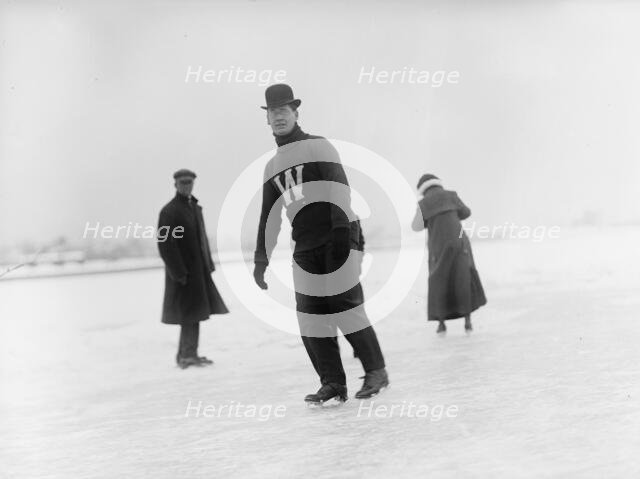 Dr. W.B. Hudson Skating, 1912. Creator: Harris & Ewing.