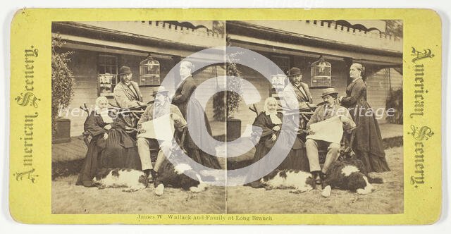 James W Wallack and Family at Long Branch, 1875/99. Creator: Unknown.