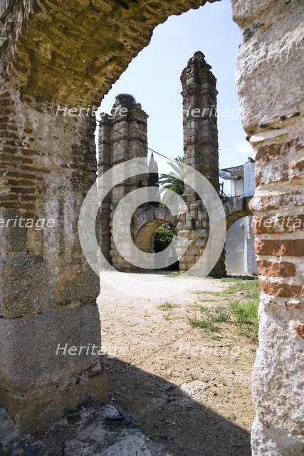 San Lazaro Aqueduct, Rabo de Buey, Merida, Spain, 2007. Artist: Samuel Magal