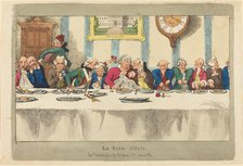 La Table d'Hote, published 1792. Creator: Thomas Rowlandson.