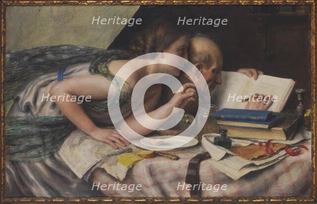 The poet and his muse, 1925. Creator: Schwarzschild, Alfred (1874-1948).