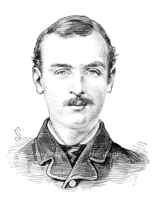 The Universities' Boat-Race: the Oxford crew, 1881.  Creator: Unknown.