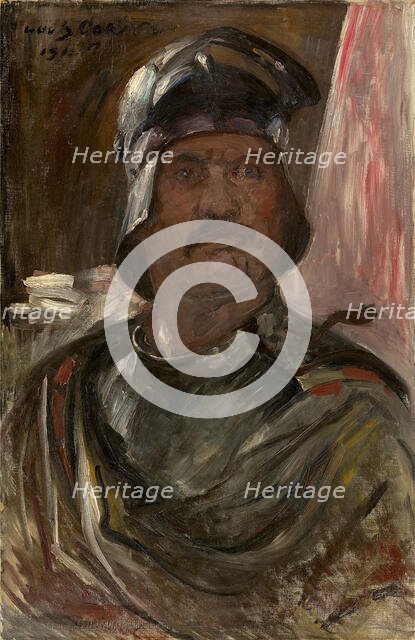 Self-Portrait in armor, 1911. Creator: Corinth, Lovis (1858-1925).