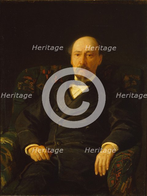 Portrait of the poet Nikolay Nekrasov (1821-1877), 1872. Artist: Ge, Nikolai Nikolayevich (1831-1894)