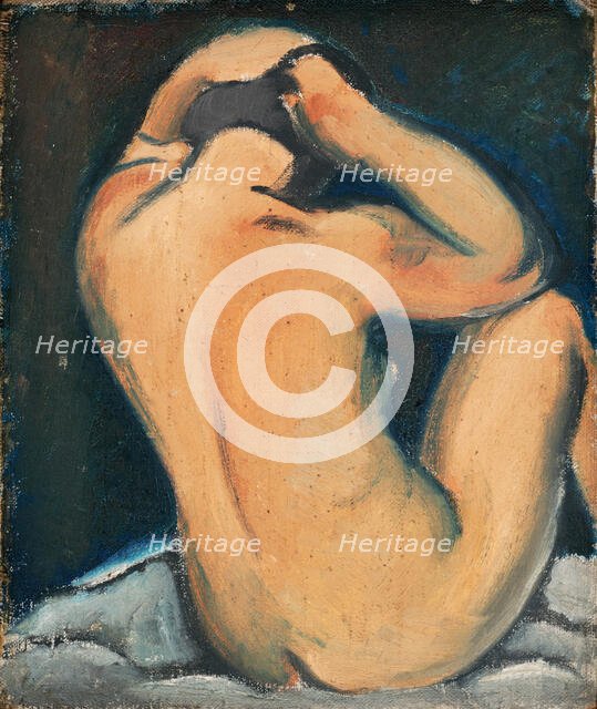 Study of a Nude, 1930-1932. Creator: Mikulas Galanda.