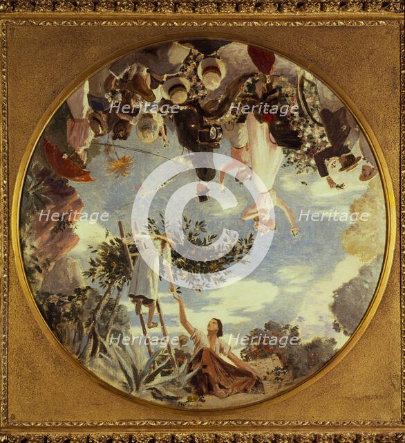 Bataille de fleurs à Nice, c1900. Creator: Henri Gervex.