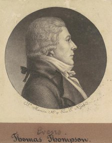 Thomas Thompson, 1797. Creator: Charles Balthazar Julien Févret de Saint-Mémin.