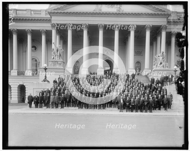 War Congress on Capitol Steps, between 1910 and 1920. Creator: Harris & Ewing.