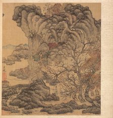 Paintings after Ancient Masters:Travelers in an Autumn Landscape, 1598-1652. Creator: Chen Hongshou (Chinese, 1598/99-1652).