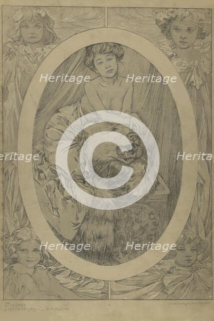 Figures décoratives, 1902. Creator: Mucha, Alfons Marie (1860-1939).
