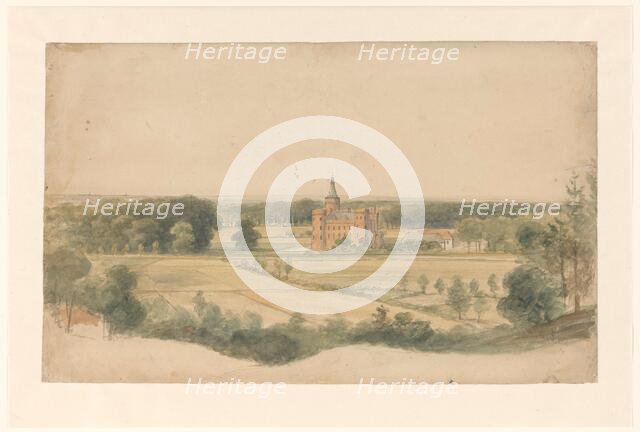 Castle Moyland near Cleves, 1827-1897. Creator: Lodewijk Johannes Kleijn.