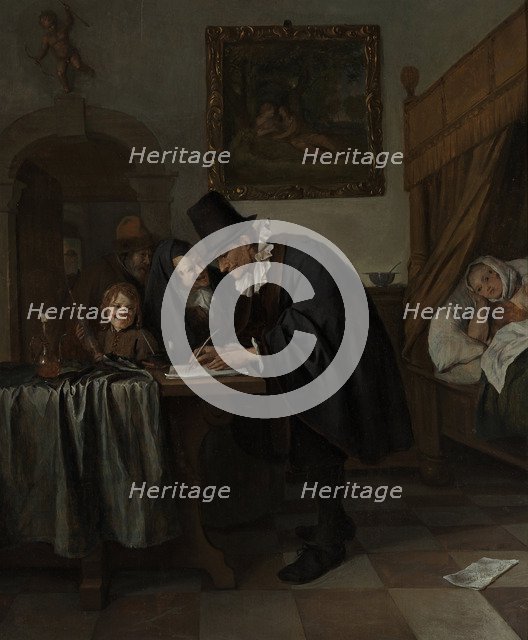 The Doctor's Visit, ca 1665. Artist: Steen, Jan Havicksz (1626-1679)