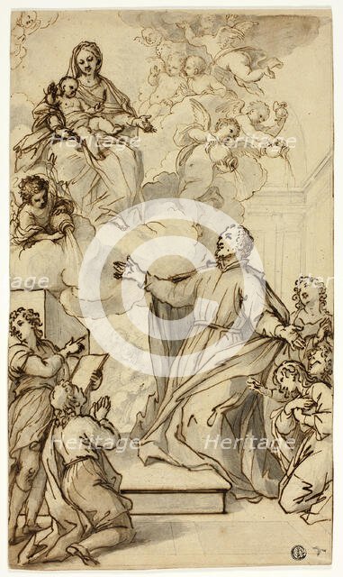 Vision of Philip Neri, n.d. Creator: Anthony van Dyck.