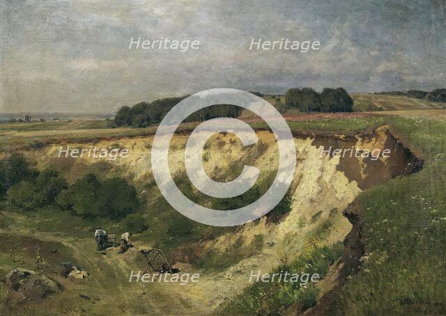 The sand pit, 1900. Creator: Hugo Darnaut.