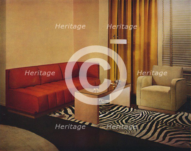 'Living-Room by Walter Dorwin Teague', 1939. Artist: Unknown.