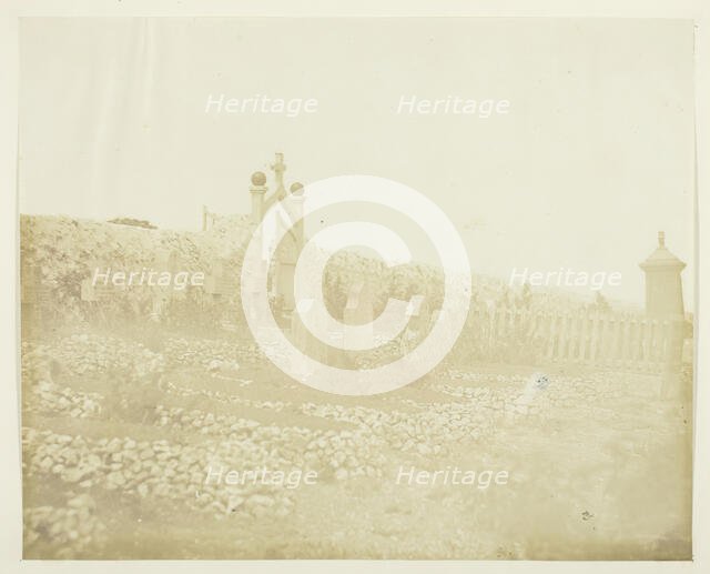 Cemetery on Cathcart's Hill, 1855. Creator: James Robertson.