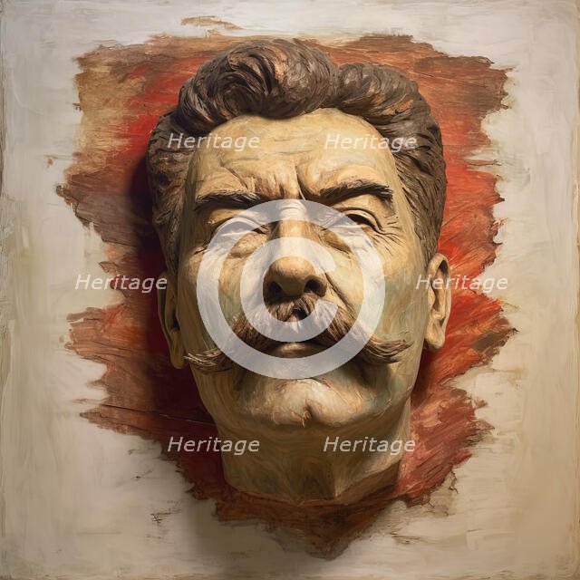 AI IMAGE - A portrait of Joseph Stalin, 2023. Creator: Heritage Images.