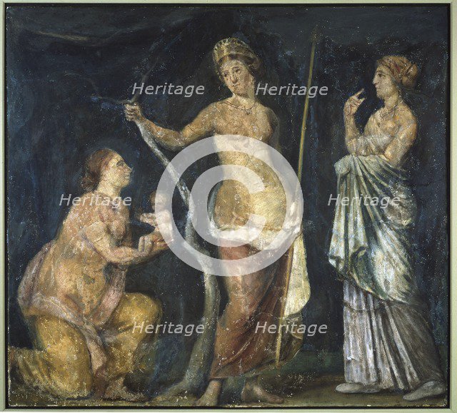 Fresco: birth of Adonis, 55-65. Artist: Unknown.