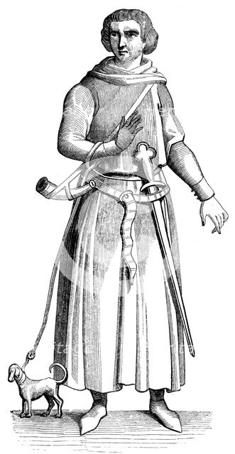 William Malgeneste, the king's huntsman, 1849. Artist: Unknown