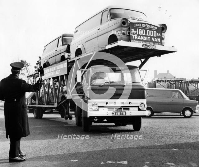100,000th Transit van is delivered 1968. Creator: Unknown.