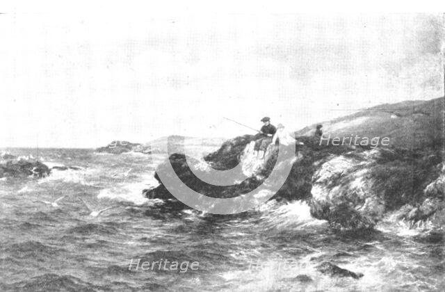 Pictures from the Royal Academy: "The Sea will Ebb and Flow" - P. Graham, R.A., 1895. Creator: George Meisenbach.