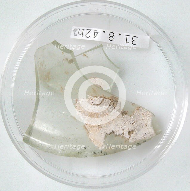 Glass Fragments, Coptic, 4th century. Creator: Unknown.