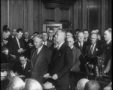 Male American Civilians, Believed To Be Attorneys, Speaking During Bruno Richard Hauptman's..., 1930 Creator: British Pathe Ltd.