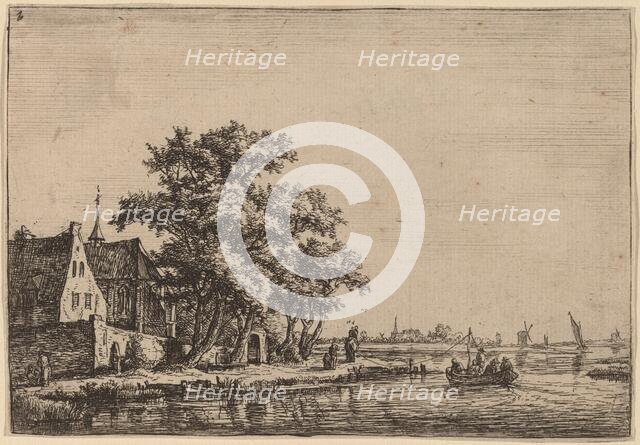 Churchyard at the Waterside. Creator: Anthonie Waterloo.