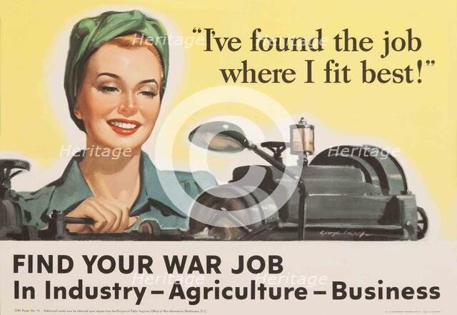 Find Your War Job, 1943. Creator: Roepp; George (active 1940s).