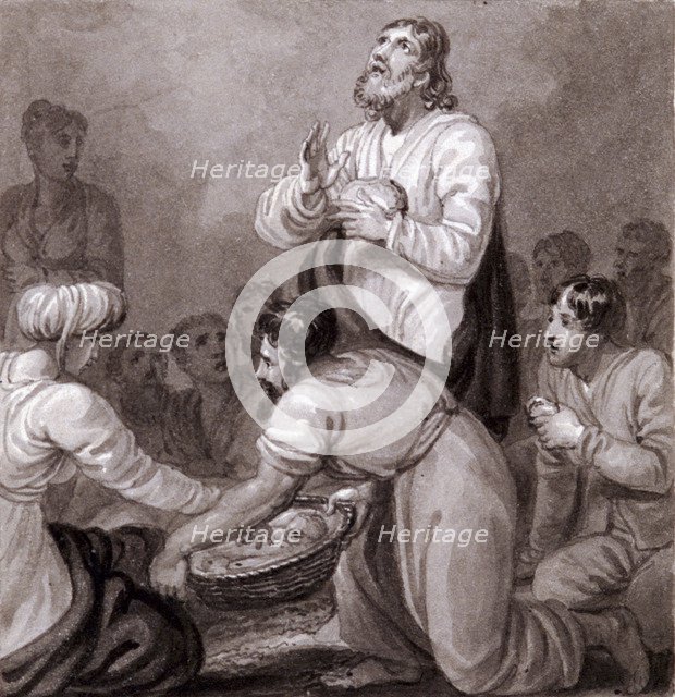 'The Miracle of the Loaves and Fishes', c1810-c1844.  Artist: Henry Corbould 