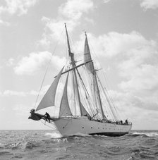 'Gladan', Swedish Navy training ship, 1958. Artist: Unknown