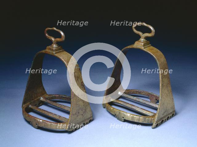 Pair of Stirrups, 1600s. Creator: Unknown.