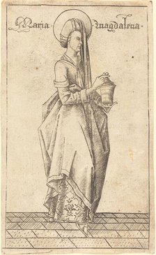 Saint Mary Magdalene, c. 1470. Creator: Israhel van Meckenem.